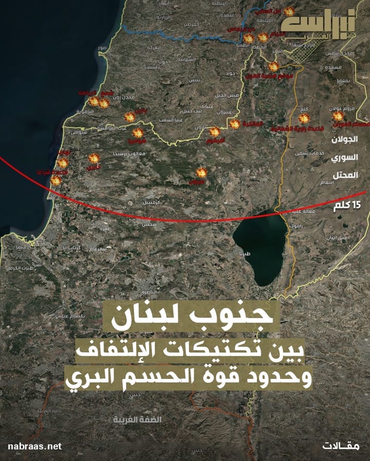 جنوب لبنان بين تكتيكات الالتفاف وحدود قوة الحسم البري